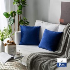 Stellhome 2-Pack Velvet Pillow Covers, Decorative Square Cushion Cases