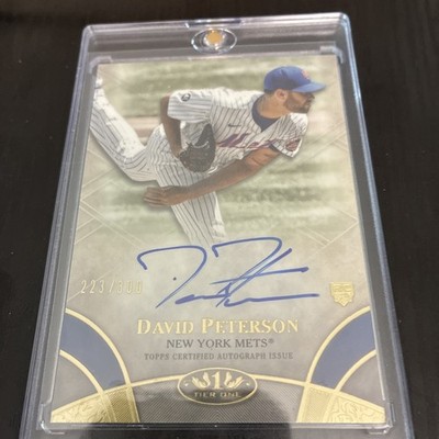 2021 Topps Tier One - Breakout Autographs David Peterson #BOA-DPE /300 (AU, RC)