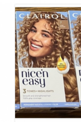 Clairol Nice'n Easy Permanent Hair Dye, 7 Dark Blonde Hair Color