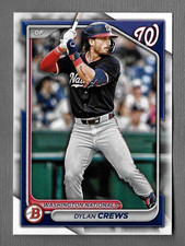 DYLAN CREWS 2024 BOWMAN ROOKIE RC PROSPECT CARD #BD-125 NATIONALS