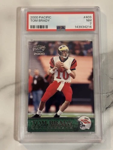2000 Pacific Tom Brady RC PSA7, GOAT 🔥🔥🔥