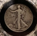 1942d walking liberty half dollar - encased