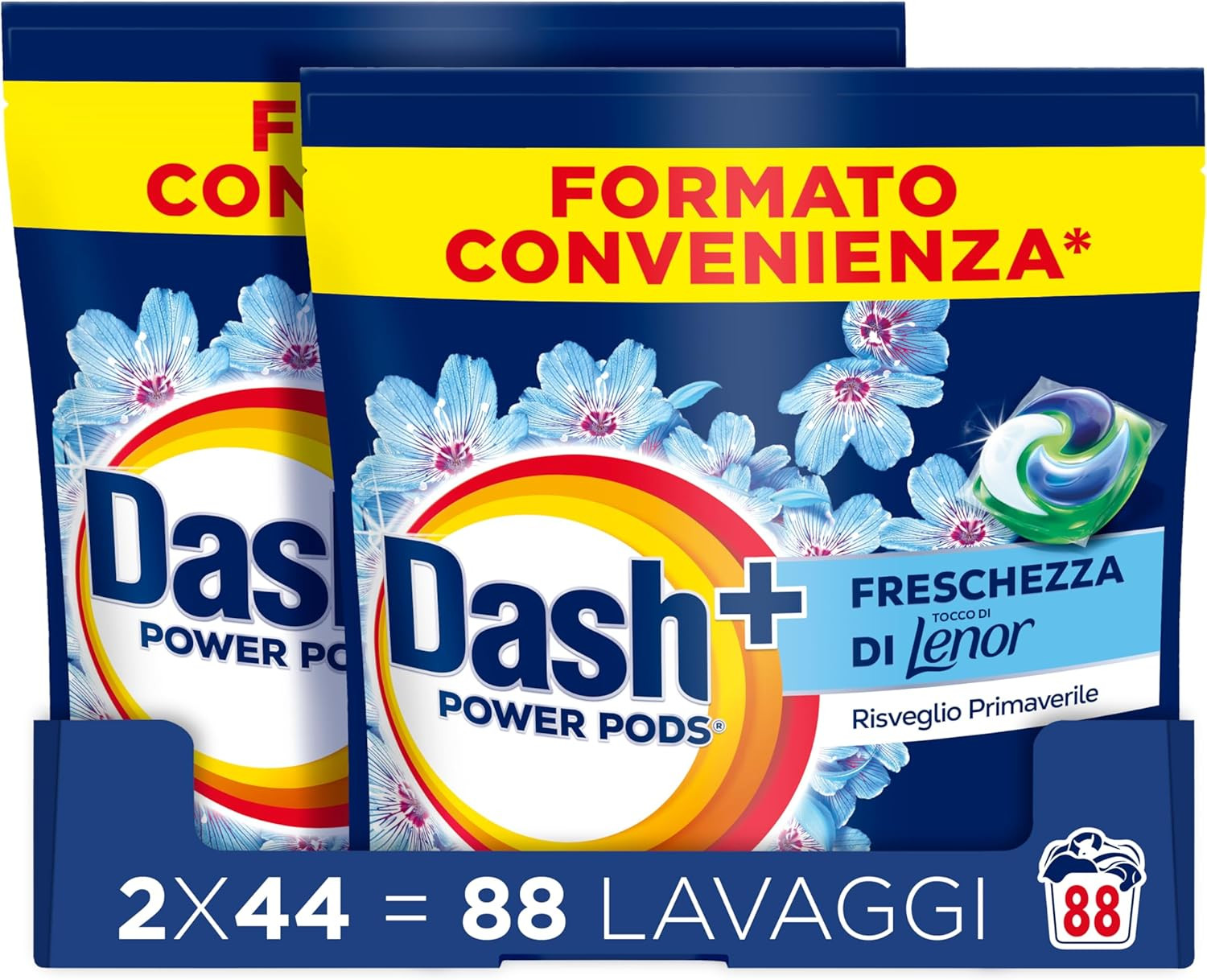 Dash Power Pods 88 Lavaggi: Tecnologia Pulito Profondo Lenor Online