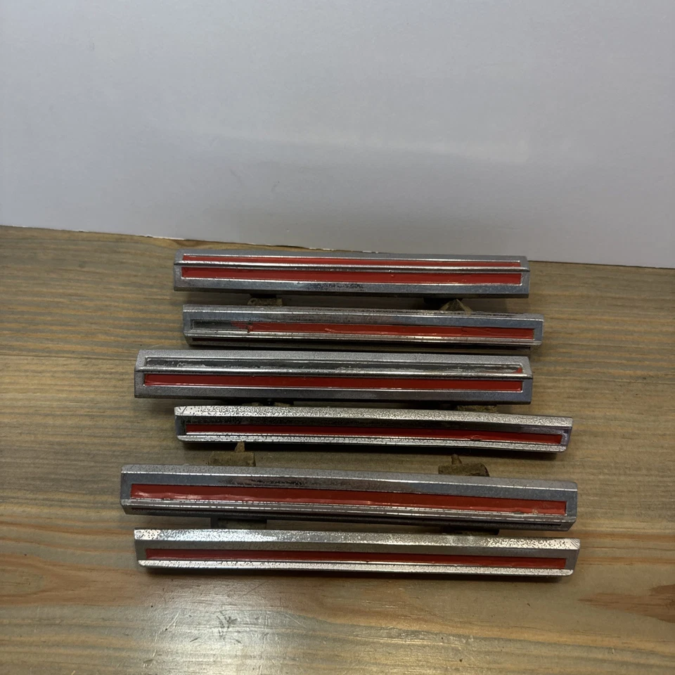 Juego de molduras de barra de guardabarros rojo Mercury Comet Caliente 1964 1965 OEM (6 piezas) Foto 4 de 4