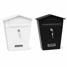 MARKSMAN COMPACT POST BOX Mail Letter Steel Lockable Outdoor Wall Mounted Key UK