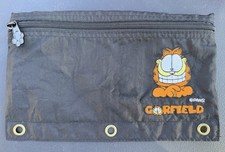 Vintage 1997 Mead Garfield School Zipper Pencil Pouch 3 Ring Binder PAWS
