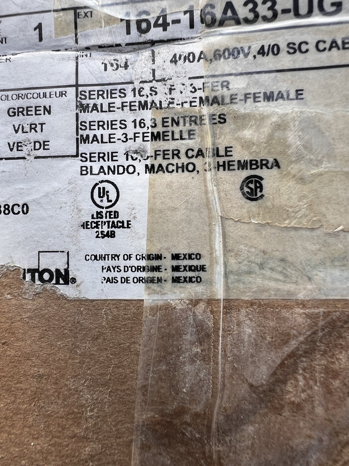 Leviton 16A33-UG 16 Series Verde Suave 3 Fer