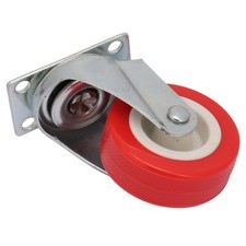 A4pcs 2 Inch Top Plate Hooded Casters PVC Wheel For Furniture Trolley