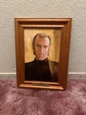 Portal 2 Framed Cave Johnson Talking Portrait-Super RARE, Tested & Working!