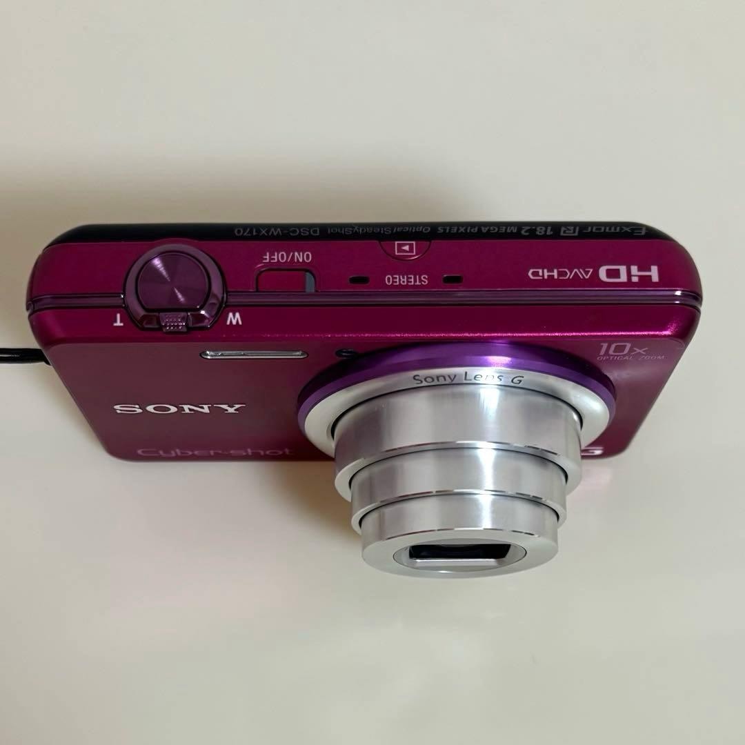 SONY Cyber shot DSC-WX170 18.2MP 10x Digital Camera Pink Tested | eBay