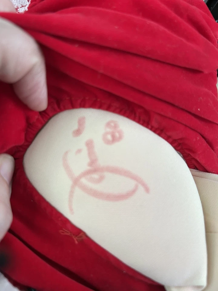 RARE HAND SIGNED Noel Christmas girl red Xavier Cabbage Patch soft little people - Image 4 of 4