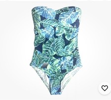 J. McLaughlin Swimsuit Koa UPF 50+ Bathing Suit 1 Pc Tropical Flatten Stomach 10