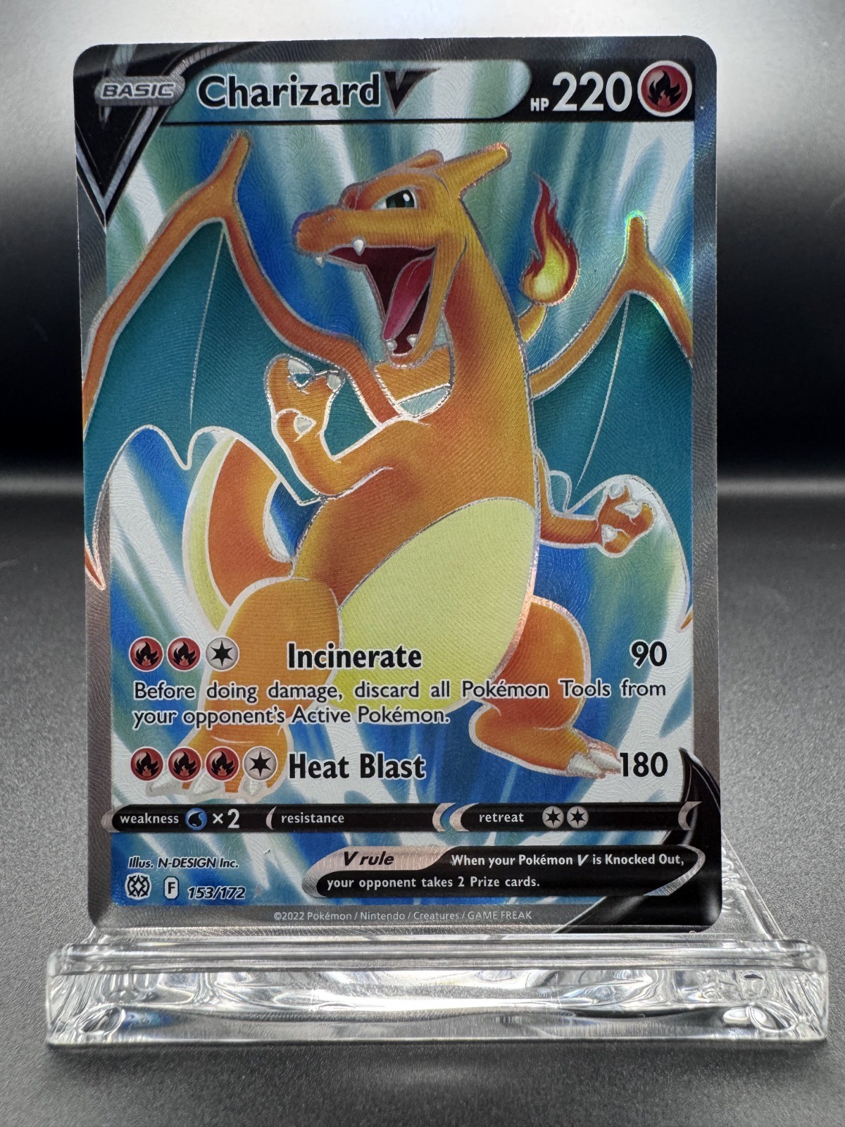 Charizard V (Full Art) - SWSH09: Brilliant Stars (SWSH09) NM