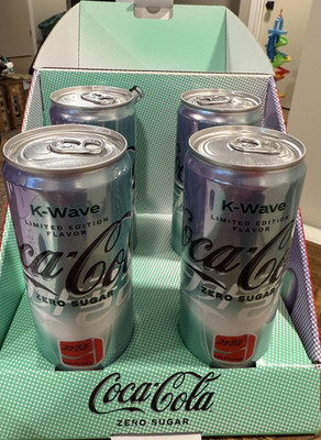 Coca-Cola Zero Sugar K-Wave Limited Edition Fruity Flavor Specialty Box 4-Pack