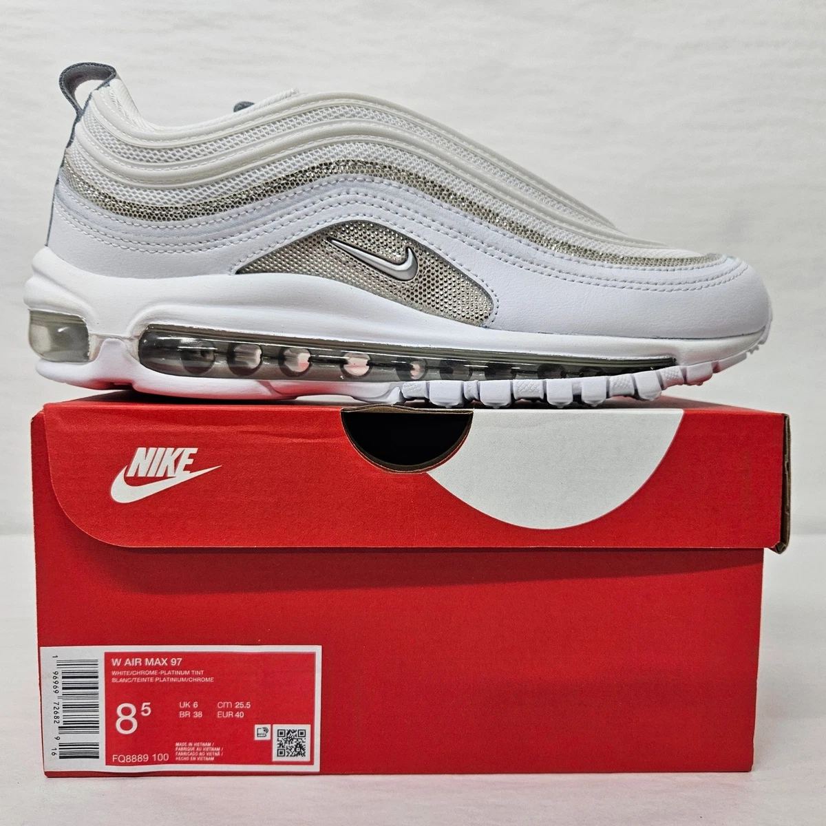 Nike Air Max 97 White Men Size 11/ Women Size 12.5 (New W/O Box) Nike Air Max 97 White Multi W for sale | eBay main image 2