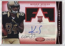 2013 Certified Freshman Fabric Mirror Red Signatures /199 Kenny Stills Auto 0e6p