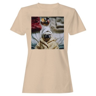 Relaxing Spa Day Pug Women's T-shirt