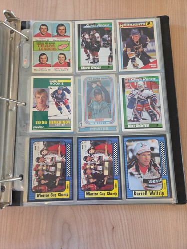 HUGE SPORTS CARD Bulk BASKETBALL LOT In Sleeved binder! Hockey Baseball - Picture 8 of 22