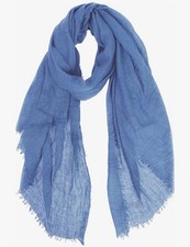 Ladies Womens Crinkle Textured Scarf with Fringed Hems Soft Lightweight