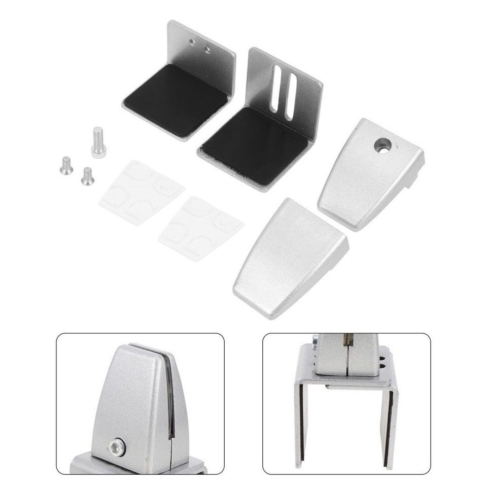 Metal Glass Partition Clamp Screen Clip Office Desktop Privacy Panel ...