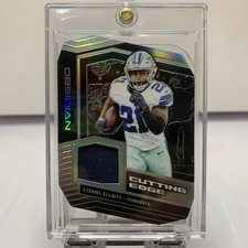 2019 Obsidian Cutting Edge Prizm Patch- Ezekial Elliott /100 Cowboys B9