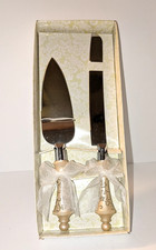 NIB Knife and Server Set, ResinMetal For Wedding Shower, Wedding, Graduation