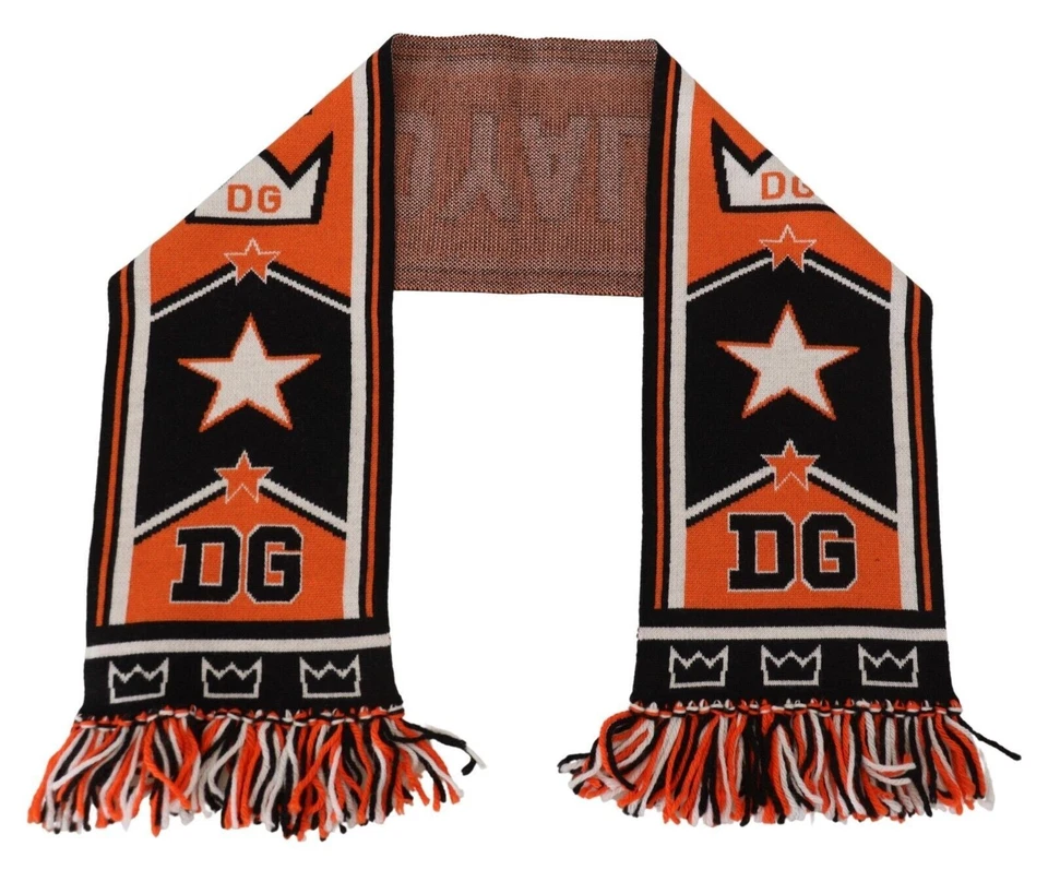 Dolce & Gabbana Multicolor DG Logo Impreso Hombres Cuello Envolvente Mantón Bufanda Hombre Foto 4 de 4