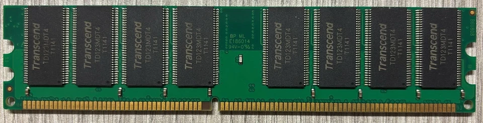 RAM DIMM DDR Transcend 1GB 400Mhz PC3200 - Immagine 4 di 4