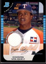 Edison Volquez Card 2005 Bowman Draft Futures Game Jersey Relics #134 