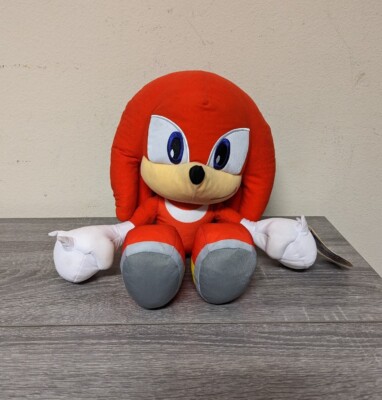 Sonic The Hedgehog Knuckles SEGA Red Plush Doll Stuffed 18'' Modern Toy Factory 