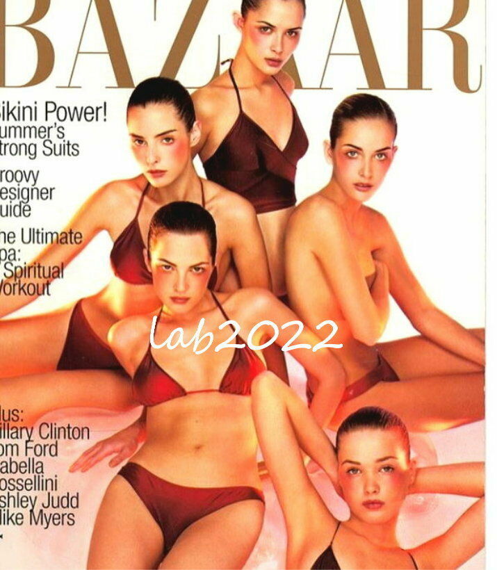 Gucci Tom Ford 1997 BAZAAR Cover Ombré Swimsuit With Thong