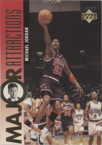 マイケル・ジョーダン　1995年限定　UperDeck社 1995 UD Upper Deck Milk Cap / Pog #46 - MICHAEL JORDAN - PSA 9