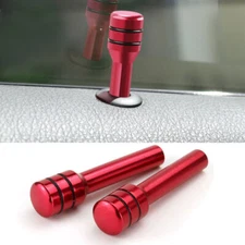 2PCS Aluminum Car Door Lock Stick Knob Pull Pins Cover Car Interior Accessories