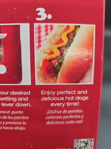 POP Up Hot Dog Toaster & Bun Warmer Americana Chicago Style Collection Red NIB - Picture 7 of 11