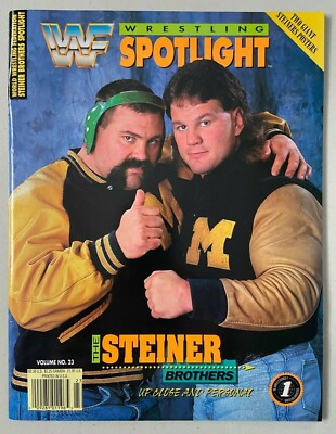WWF Magazine Wrestling Spotlight Steiner Brothers Complete w