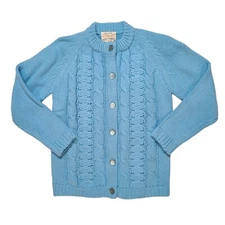 Vintage Hand Loomed Fully Fashioned Made in Hong Kong Size Medium Sweater