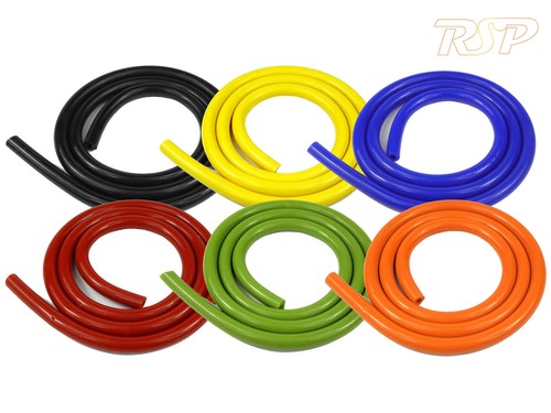 Silicone Vacuum Vac Boost Air Hose Pipe Tube Black Blue Green Orange Red Yellow - Picture 3 of 4