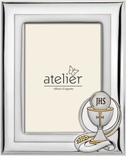 CORNICE PORTAFOTO IN ARGENTO PORTA FOTO COMUNIONE ATELIER M 1022 9X13