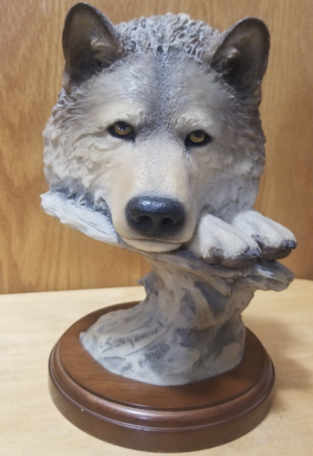 Joe Slockbower Signed 1998 Wolf Structure Art Print by Mill Creek Studios  