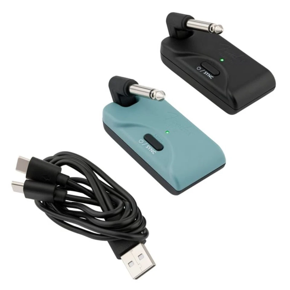 Fender Mystic Ice Blue and Black Telepath Wireless System with Low Latency - Image 2 of 4