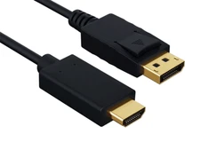 6ft Gold Plated Premium DisplayPort 1.2 to 4K HDMI Male to Male Cable