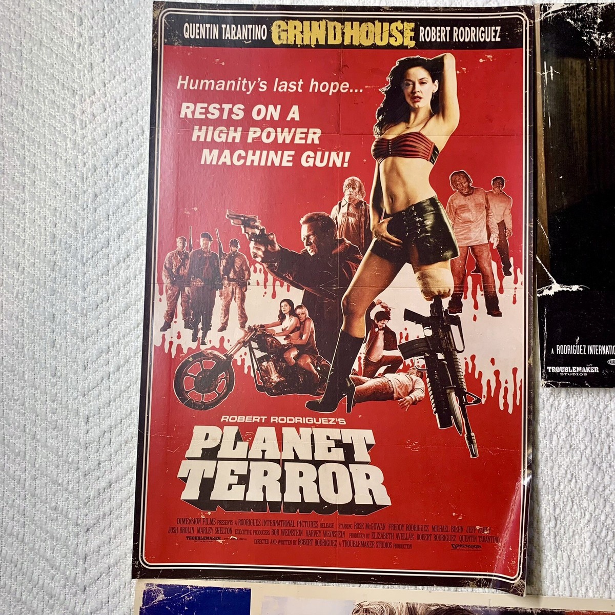 RARE - 4 Limited Edition Grindhouse Movie Card Posters Planet