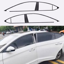 For Hyundai Elantra 2017-2020 Steel Black Windowpillar Strip Cover Trim Kit 20x For Hyundai Elantra 2017-2020 Steel Black Windowpillar Strip Cover Trim Kit 20x