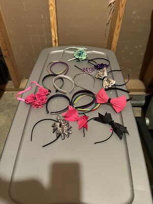 Lot of Girls headbands.20 pieces total. Multiple color  display picture 2