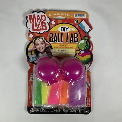 Brand New Dr. Wacko s Mad Lab Ball Lab Create A Bouncy Ball Kit Sealed