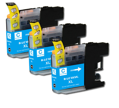 3 Cartucce Gialle Compatibili Brother LC203 XL – Ideali Per Stampanti J460DW, J480DW, J485DW