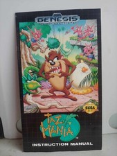 Vintage 1992 TAZ MANIA Sega GENESIS Instruction Game Manual Booklet  ONLY 