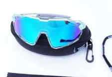 Kids Baseball  Softball Sunglasses Sports 7-11U Polarized Transparent BLUE