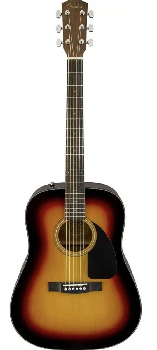 Fender CD 60 SB Sunburst Spruce Top Acoustic Dreadnought Guitar w Case
