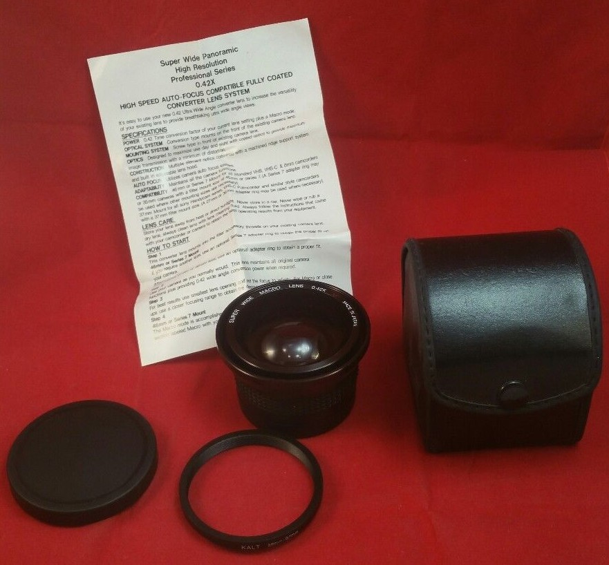 Objectif Macro Super Grand-angle 0,42x AF – Monture En Titane, Fabriqué Au Japon, Occasion